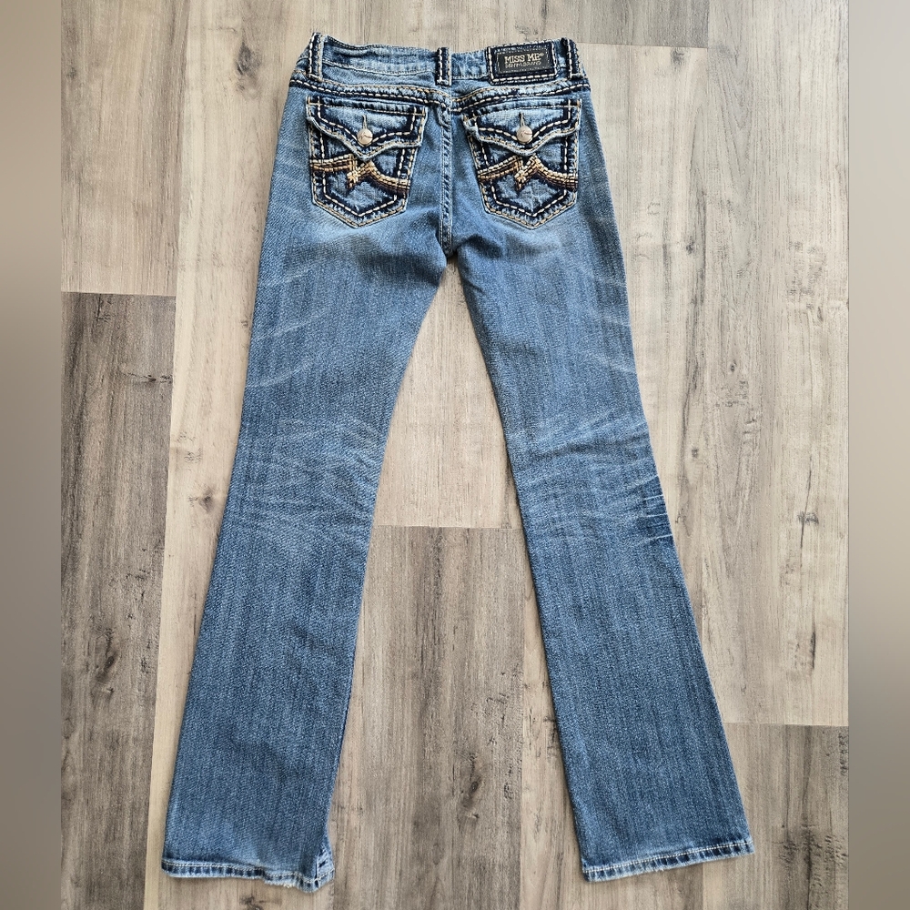 Miss Me Denim Brand Iren Bootcut Jeans Sz 29 - Picture 6 of 12
